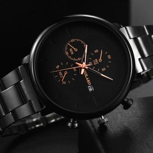 Quartz Watch Relogio Masculino 2020 Mens Sport Business Watches Men Casual Calendar Clock Male Stainless Steel Montre Homme