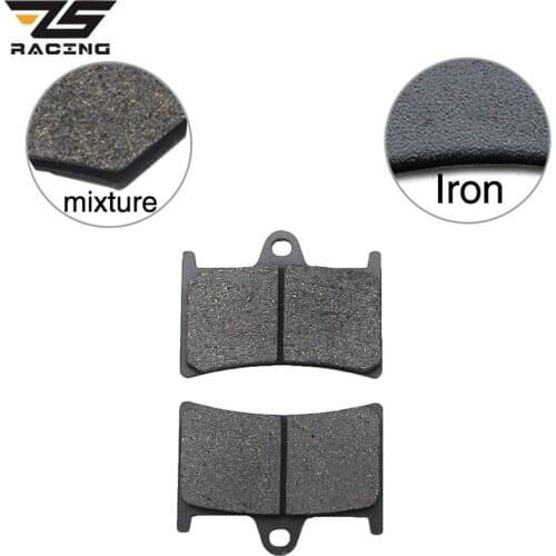 ZS Racing Set of Motorcycle Parts Front Brake Pads Discs For YAMAHA TZR 125 FZR400 TZR 250 XP 500 XP 530 FZS 600 YZF 600 MT-07