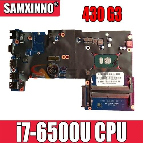 For HP 430 G3 440 G3 X61C laptop motherboard with i7-6500U CPU DDR4 DAX61CMB6C0 DAX61CMB6D0 855658-601 855658-001 100% test work