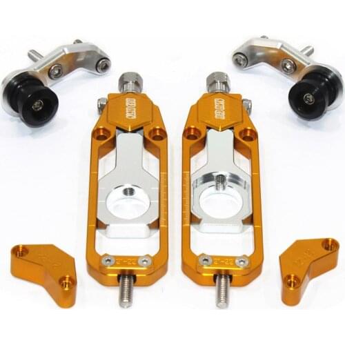 For Kawasaki ZX-10R 2011 2012 2013 2014 CNC Chain Tensioner Catena Adjuster with Spool Aluminium Alloy for ZX10R ZX 10R