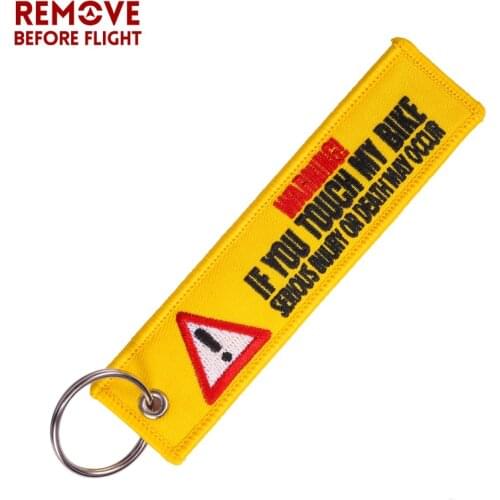 Flight Crew Pilot Aviation Keychain Luggage Tag for Holder Portable Label Key Tag Trave Accessories Aviation Tag Yelloew Danger