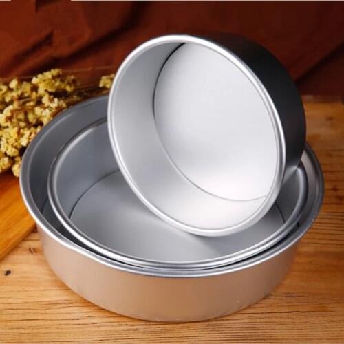 Aluminium Alloy Carbon Pancake Steel Removable Bottom Pastry Bakeware Pan Cake Pans Round Heart Shape Mold Non-Stick Baking Pans