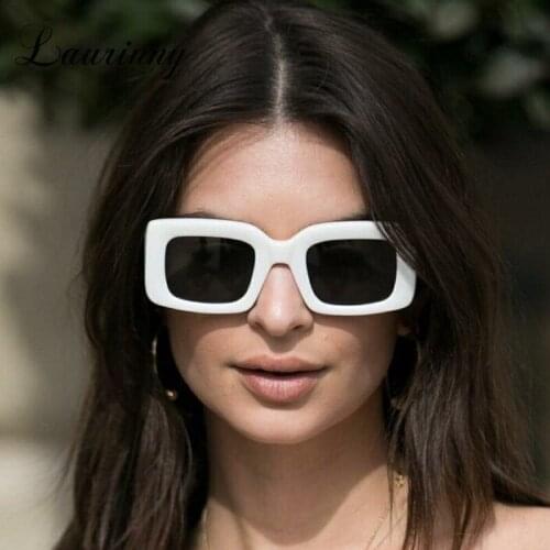 Black Classic Sunglasses Women 2021 Brand Design Vintage Leopard Sun Glasses Square Thick Frame Tortoise Shell Shades Eyeglasses