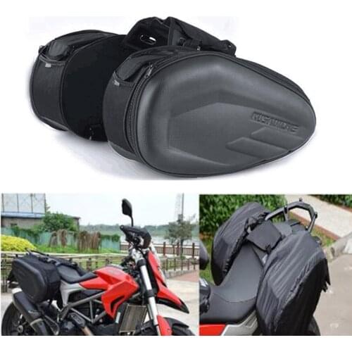 Wholesale Retail Motorcycle Waterproof Racing Race Moto Helmet Travel Bags Suitcase Saddlebags PU/Cloth with Rain Cover Plastics