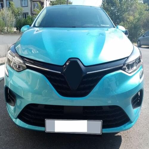 Renault Clio 5 HB Front Grille Mounted Chrome 2 piece Stainless Steel New Clio Chromium Styling Modified Accessories Car Exterior accessory