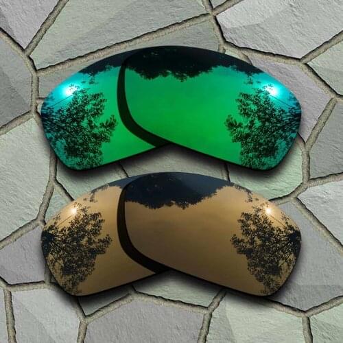 Jade Green&Bronze Copper Sunglasses Polarized Replacement Lenses for Hijinx