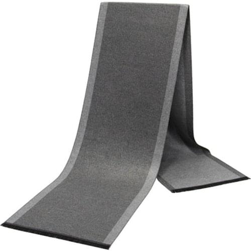 European style Luxury mens scarf business casual thick wool scarves imitation cashmere scarves Wrap Warm brushed men lattice