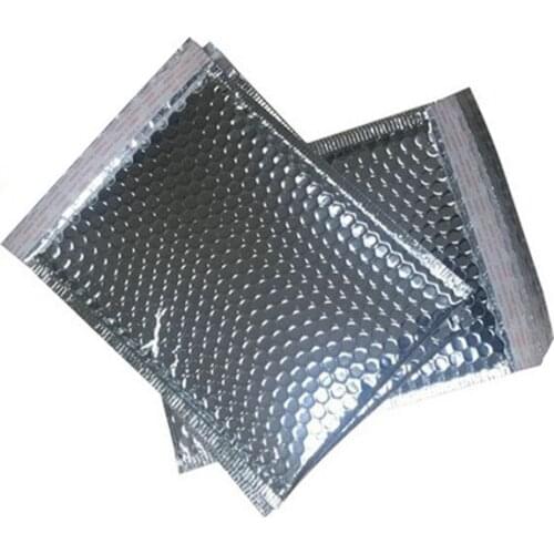 20x25cm Silver Aluminum foil Envelope Bags , Waterproof packing Bag/ Padded bubble express mailer bag