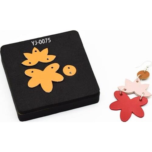 Earring Diy Craft Scrapbook Wooden Cutting Die Making Decor Supplies Dies Template Suitable For Common Die-Cutting Machines