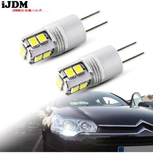 IJDM White 6000K High power No error hp24w G4 12v led drl light for peugeot 3008 5008 citroen C5 accessories led drl Day Lights