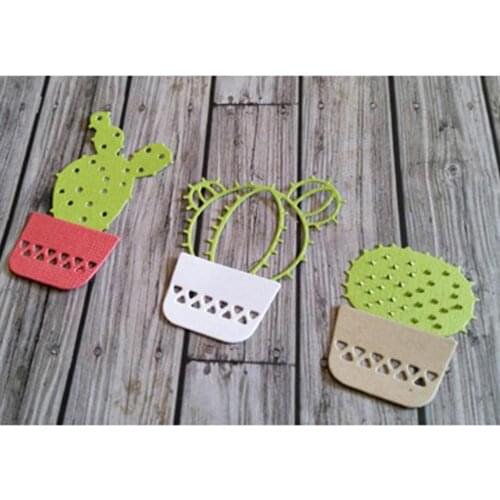 New Arrival Cactus Plant Cutting Dies Carbon Steel Stencils for DIY Scrapbooking Cards Embossing album Craft Cut Die 87*83mm