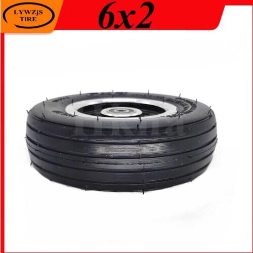 Explosion Proof 6 Inch Wheel 6x2 Solid Tire Foam Filled Tyre for Electric Fast Wheel F0,jackhot,Nes Carbon Fiber Scooter Parts