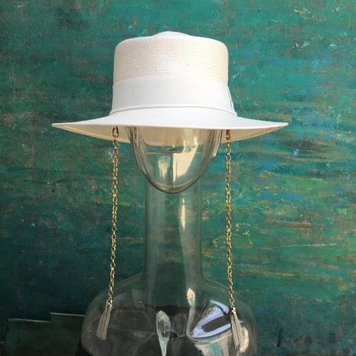 2021 new arrival summer earrings embellished straw gembler hat for women sun hat free shipping