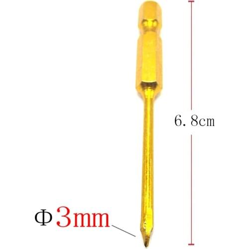 1Pcs Hole Saw 3mm Spear Head Glass Ceramic Tile Drill Bits Set Cutting Power Drill Bit Tool for Ceramic Tile Marble Mirror&Glass