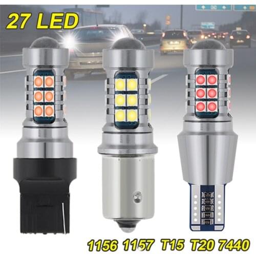 12V 3030 SMD Signal Lamp Car White Yellow Red LED Car Bulb 1157 1156 T20 T15 Reverse Turn Brake Backup Daytime Running Light