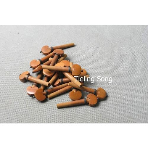 20pcs Natural 4/4 Viola jujube peg,beautiful ebony decoratin