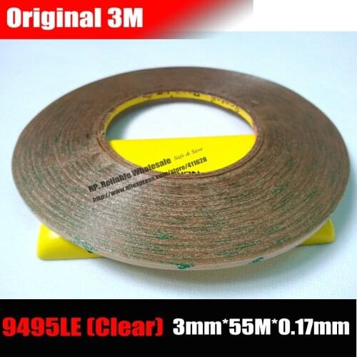 3mm*55M*0.17mm) 3M 300LSE Super Strong Adhesive Two Sides Clear Sticky Tape for Mobilephone, Tablet, PC LCD Touch Display Panel