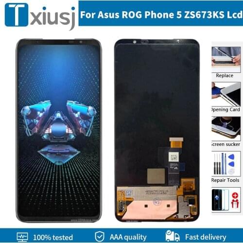 6.78" Original New For Asus ROG Phone 5 ZS673KS LCD Display Touch Screen Digitizer Assembly For Asus ZS673KS I005DA LCD Display