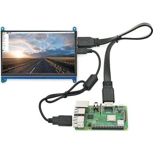 7 Inch Touch Screen 1024x600 Resolution LCD Display TFT Monitors Compatible for Raspberry Pi DQ-Drop