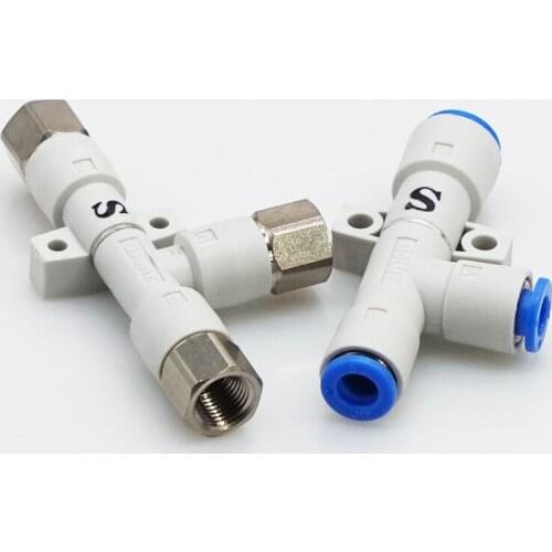 Free shipping ZH15DS02-03-03Quick Connector Pneumatic Air Exhaust Vacuum Ejector Body Ported Type Without Silencer SMC Type