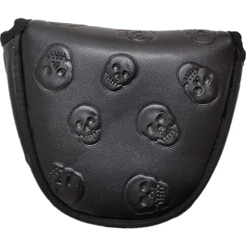 Golf Head Covers Putter Mallet Headcover Golf Club Protector Guard Waterproof PU Leather Cover Golf Accessories