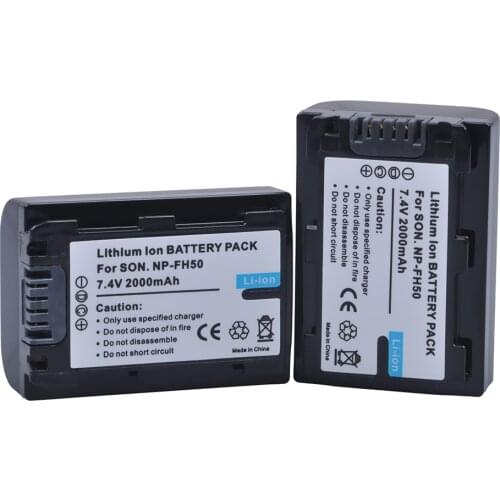 2pc NP-FH50 NP FH50 Digital battery for Sony A230 A330 A290 A380 A390 HDR-TG1E TG3 TG5 TG7 DSC-HX1 DSC-HX200 NP-FH50 NP FH50