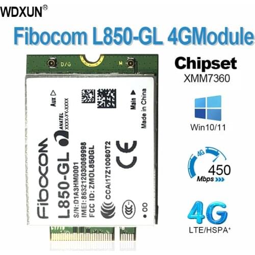 Fibocom L850-GL Full Netcom 4g wireless module downlink 450mbps Unicom 3g/4g mobile 4g telecom