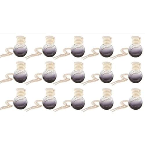 10ml Car Hanging Perfume Dispenser Bottle Pendant Air Freshener Empty Glass Bottle Ornaments for Essential Oils for Car Kitchen