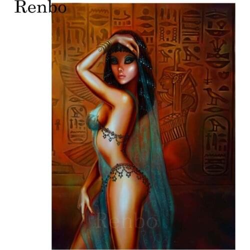 Egypt Beauty Diamond Painting full square round Diamond embroidery sale 5d diy diamond mosaic portrait rhinestones decor