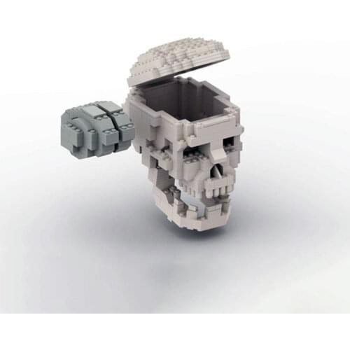 Human skull brain MOC building blocks medical education props childrens toy gift