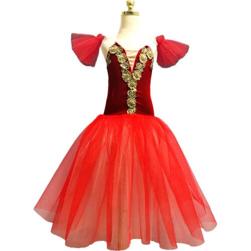 Girls ballet dance skirt adult children professional ballet costumes red ballet tutu skirt TUTU skirt
