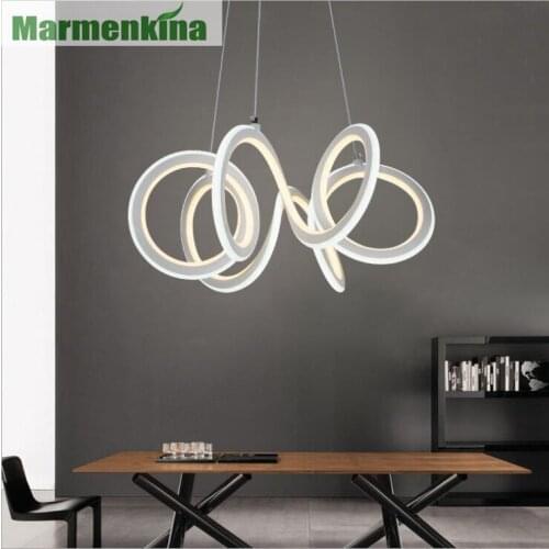 Nordic creative led restaurant pendant lamp modern minimalist bar living room bedroom lights