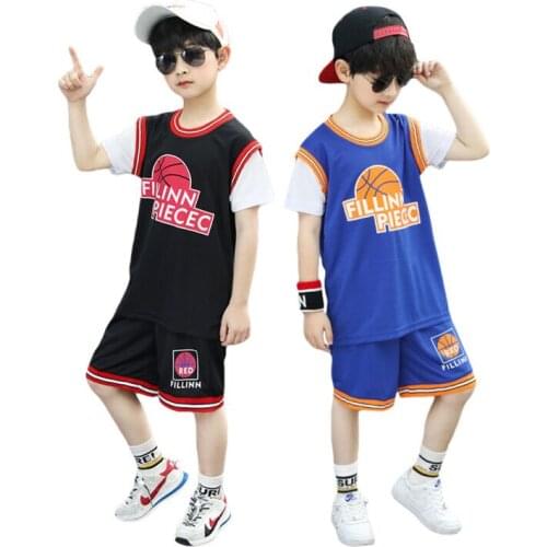 Lolanta 2-12 Years Toddler-Youth Sportswear Boys Soccer Jersey Shorts Clothes Football T-Shirt Set Athletic Team Uniform
