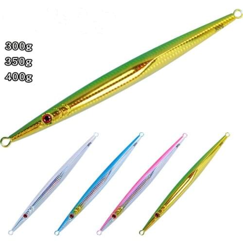 Metal Jig Bait 300g350g400g Luminous Sinking Artificial Hard Bait Jigging Lure For Freshwater Saltwater Fishing Lure Tackle