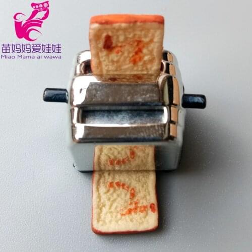 1/6 1/12 mini Miniature toy tosters blyth doll Kitchen Food rement simulation play house for barbie doll