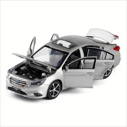 1:32 high simulation Subaru Legacy alloy pull back model,6 open door simulation sound and light collection toys,free shipping