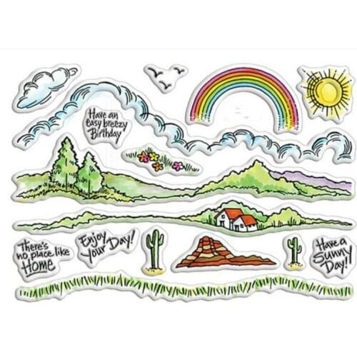 Enjoy day Transparent Clear Stamp for DIY scrapbooking seal Card Making C296