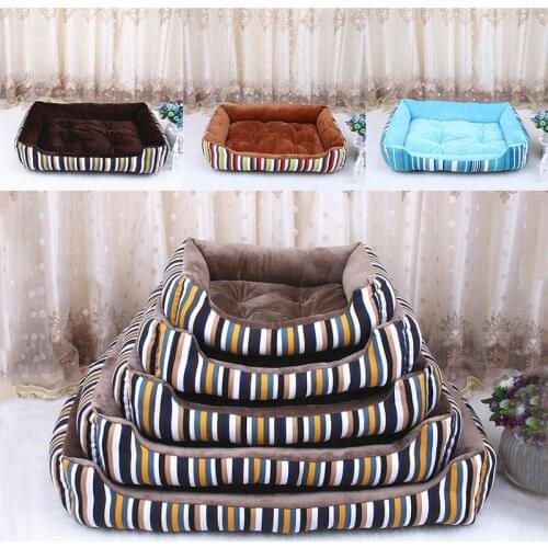 New 2018 Hot Beds Warm Fleece Lounger Sofa for Small Dogs Large Dog Golden Retriever Bed Husky Kennel Pet Products XS to XL Size