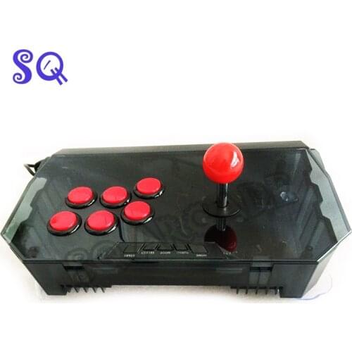 QANBA N1-G arcade joystick USB cable arcade game for PS3/PC/PC360/Android smart TV KOF transparent shell