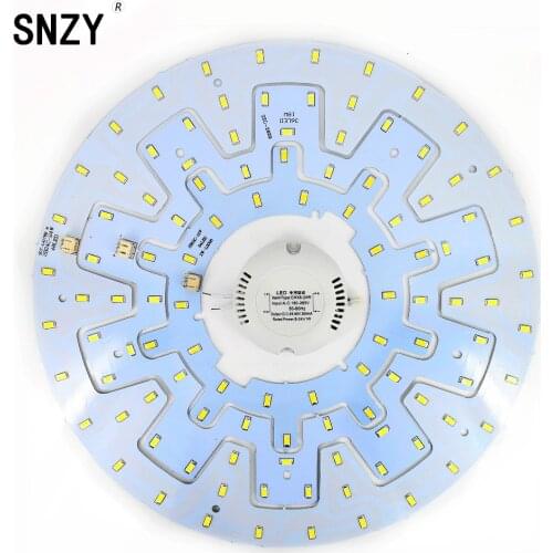 SNZY LED Panel Circle Ring Light 12W 18W 24W Round Ceiling lamp AC 220V Circular Panel Light With Magnet Screw + Driver