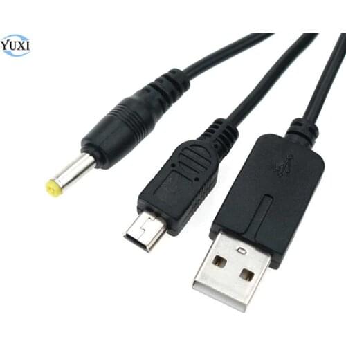 YuXi Charger Power Cord 2 in 1 USB Data Charge Cable Cord For Sony PSP 1000 2000 3000 Console