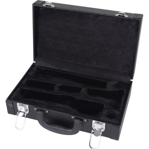 066F Black Foam Padded Thicken Oxford Cloth Sotrage Bag Clarinet Box Case with Handle Strap Clarinet Protection Accessories