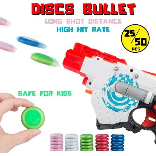 25/50Pcs Refill Discs Bullet for NERF VORTEX Blaster PRAXIS NITRON VIGILON PROTON for Nerf Series Guns Accessories for Kids Gift