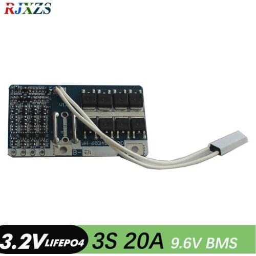 3S 20A lifepo4 9.6V 18650 BMS PCM battery protection board bms pcm for lifepo4 battery cell pack