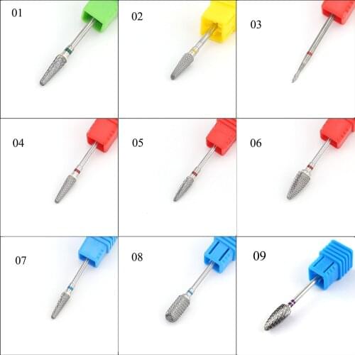 50pcs, Tungsten Carbide Nail Drill Bit Milling Cutter Eletric Manicure Machine Equipment Cuticle Clean Burr Pedicure Tools