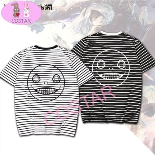 COSTAR Anime Game NieR Automata YoRHa No.2 Type B Cosplay Soft Cotton Wearing Fashion T-shirt Harajuku Unisex Tees