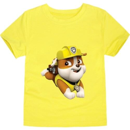 Paw Patrol T-shirt Pure Cotton Boy New Kid Children Clothes Baby Summer Kids Boy Girl Top Tee Short Sleeve Children Clothes