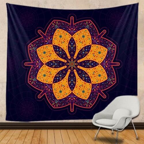 India Mandala tapestry witchcraft home decoration tapestry Hippie Bohemian cushioned sofa blanket yoga mat wall tapestry