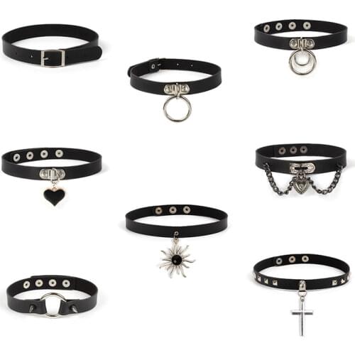 PU Leather Sexy Bondage Collar Neck Restraints Slave Collar Fetish Bell Choker BDSM Sex Toys For Couples Exotic Accessories
