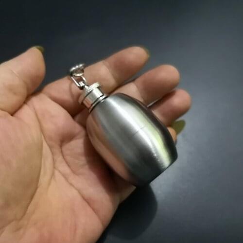 Creative Wine Jar Type Stainless Steel Hip Flask Mini 2oz Mens Portable Small Wine Bottle Portable Sealed Tank Storage Bottle